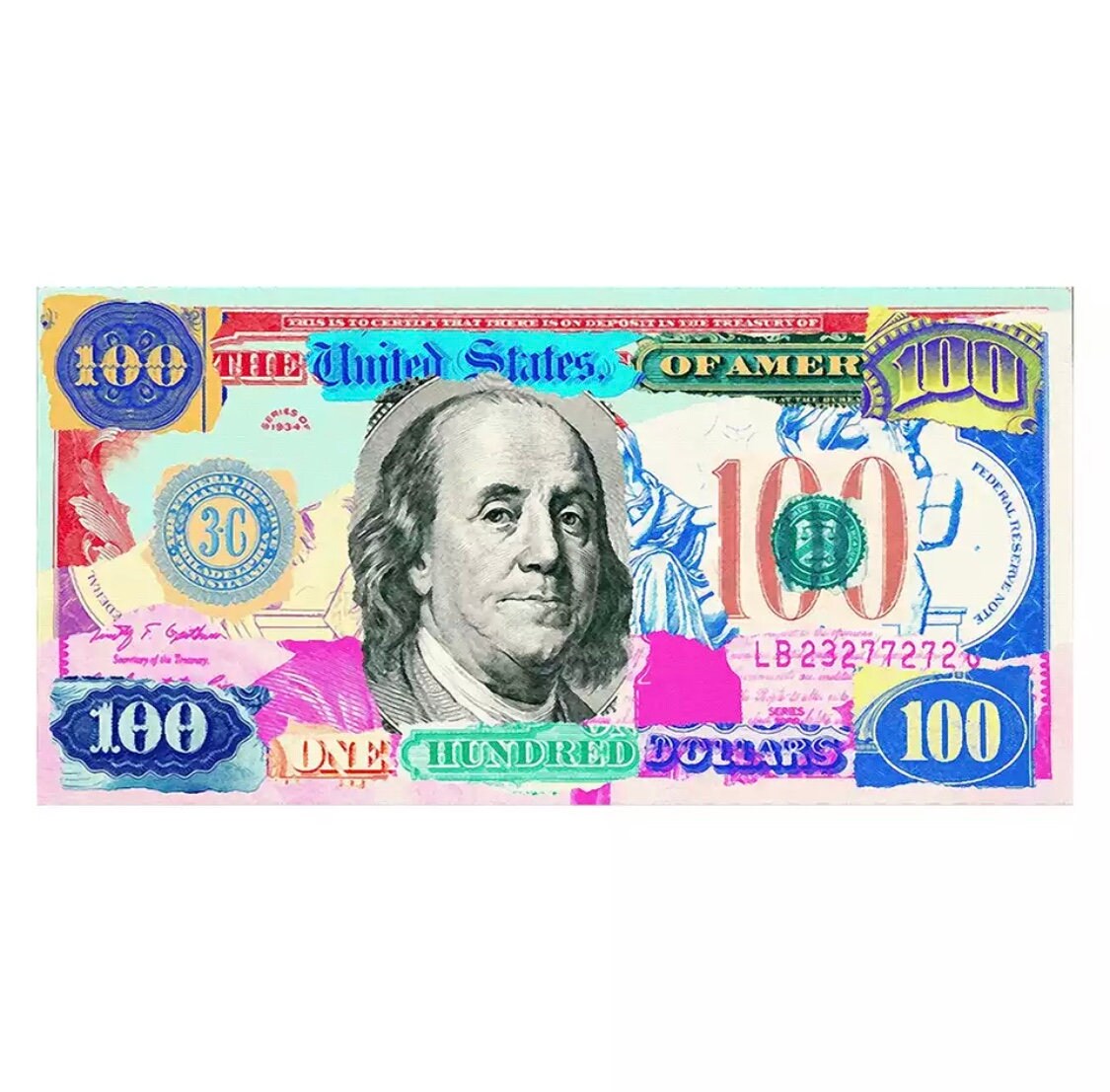 Moderne Kunst Gold Standar moderne beliebte Geld Stil Street | Etsy