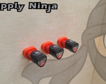 Soportes de batería impresos en 3D para baterías Milwaukee M12 - Hecho en los EE. UU. - 4packs o 10packs