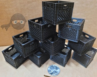 3D Printed - Miniature Milk Crates - 1/10th Scale