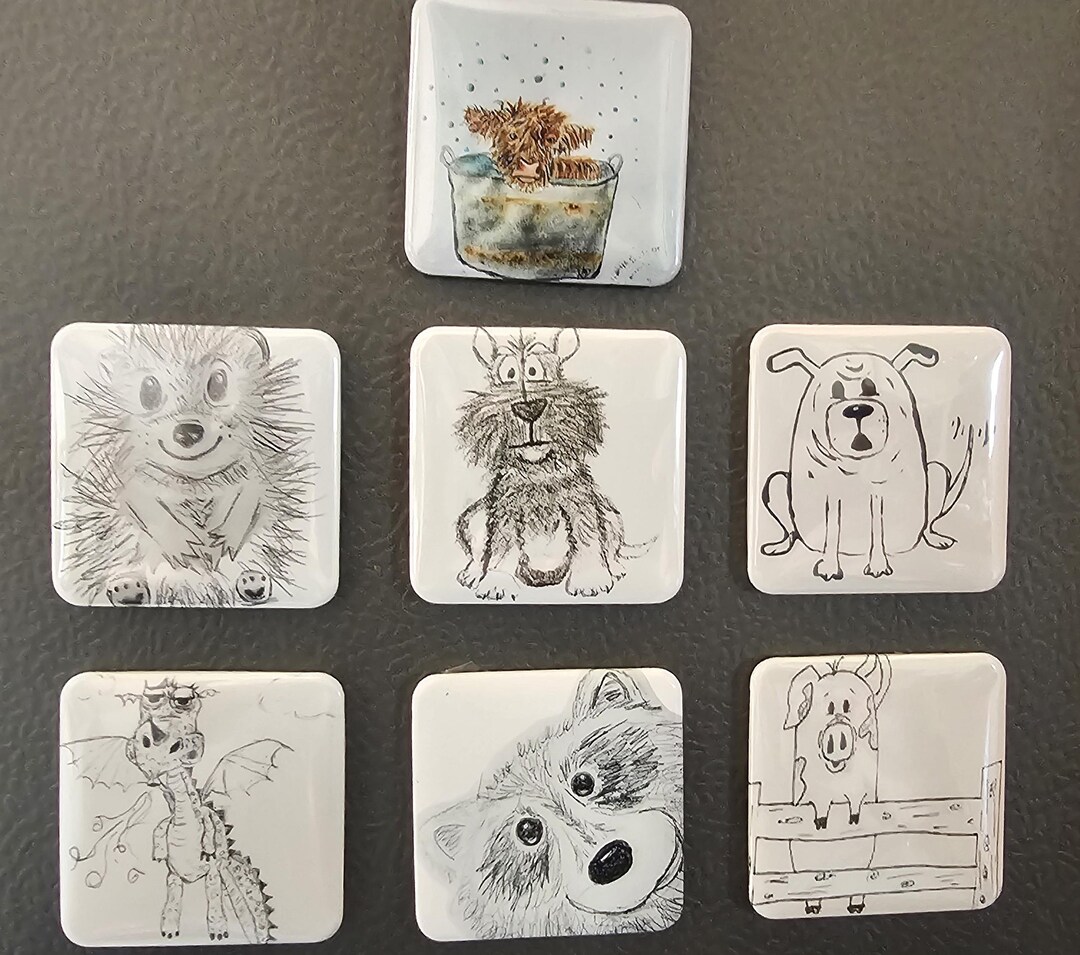 Custom Professional Quality Photo Button 2x2 Magnets. Fridge Magnets ...