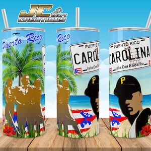 Tumbler Skinny 20oz Carolina Puerto Rico Flag Desings download. File 1 PNG.