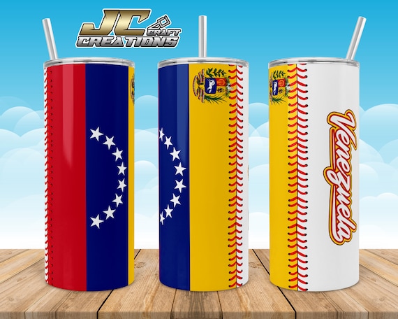 Tumbler Skinny 20oz Venezuela Flag Baseball Desings download, 2 PNG File.