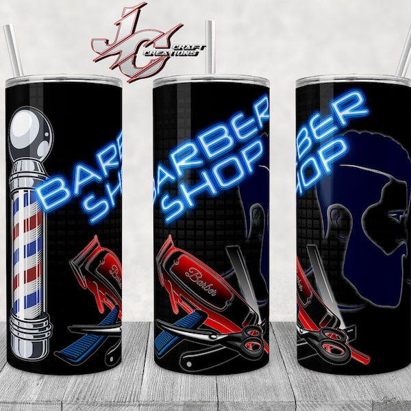 Tumbler Barber Shop 20oz, Mug 11oz Desings. PNG File.