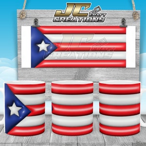 Mug 11oz Puerto Rico Flag 3D Desings download.