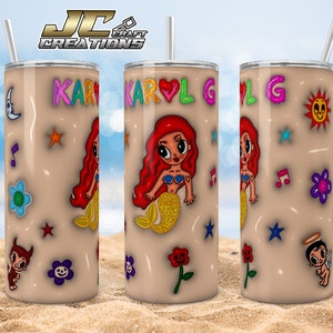 Tumbler 20oz Tomorrow Will Be Beautiful 3D inflate Digital Designs. 1 PNG File.