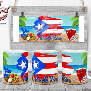 Mug 11oz Puerto Rico Boricua Designs download.