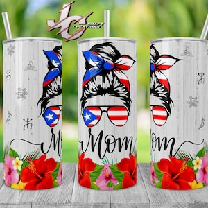 Skinny Tumbler Puerto Rico, Insulated Tumbler Puerto Rican Woman.