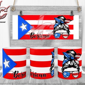 Mug 11oz Puerto Rico Boricua Flag Designs download.