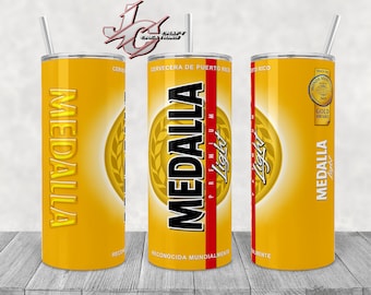 Tumbler Skinny 15oz, 20oz Light Beer Design Template for Sublimation - PNG Digital Download