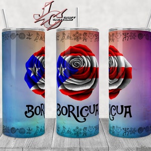 Tumbler 15oz, 20oz, Mug 11oz PR Boricua Desings. 3 Pack PNG File