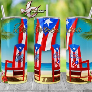 Tumbler Skinny 15oz, 20oz Puerto Rico, Flag, Giant Chairs Designs download.