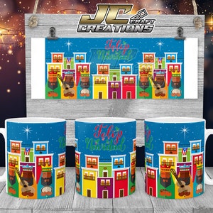 Mok 11oz SJ Puerto Rico Drie Wijze Mannen, Kerstmis, Drie Wijze Mannen. Digitaal downloaden. Bestand 1 PNG.