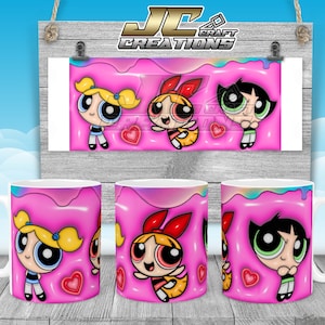 Girl 3D Inflate Mug 11oz Desings Download only. 1 png file.