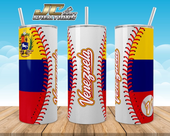 Tumbler Skinny 20oz Venezuela Flag Baseball Desings download, 2 PNG File.