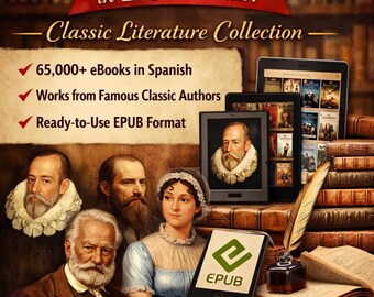 Discover a massive collection of **65,000 Spanish-language eBooks** in EPUB format