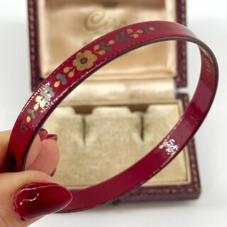 UJoy Bracciale Floreale Smaltato Donna – Set Multipezzo Vintage, Lilla, Regalo Con Scatola