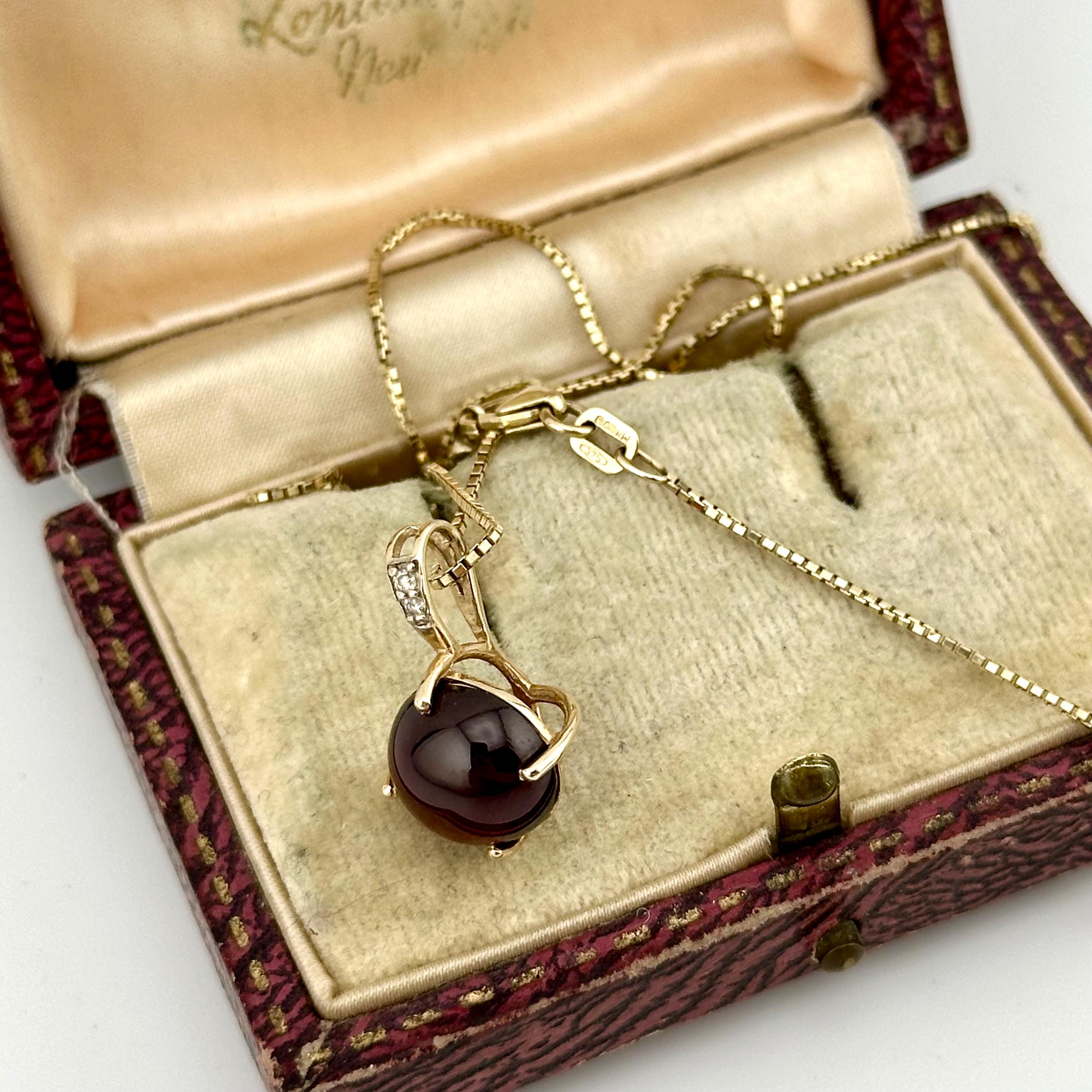 1090 ガーネット ネックレス ヴィンテージ アクセサリー 宝石 色石 