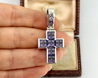 ヴィンテージ 9カラット ゴールド クロスペンダント 十字架 2.65g 