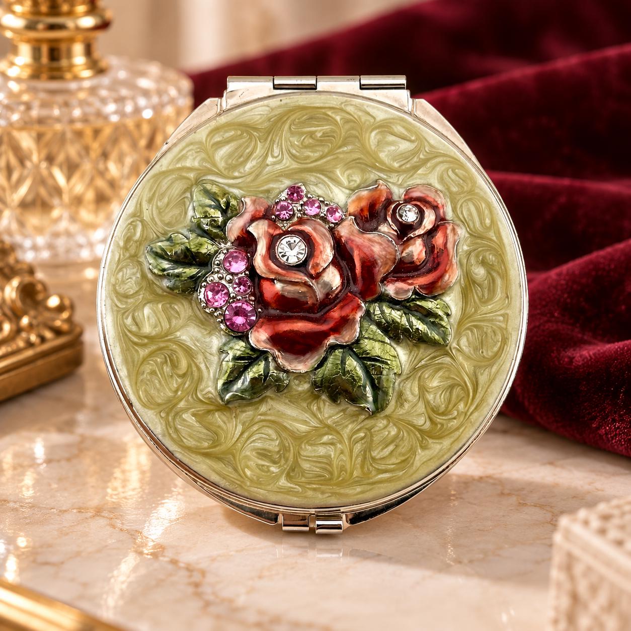 Vintage compact mirror - Etsy 日本