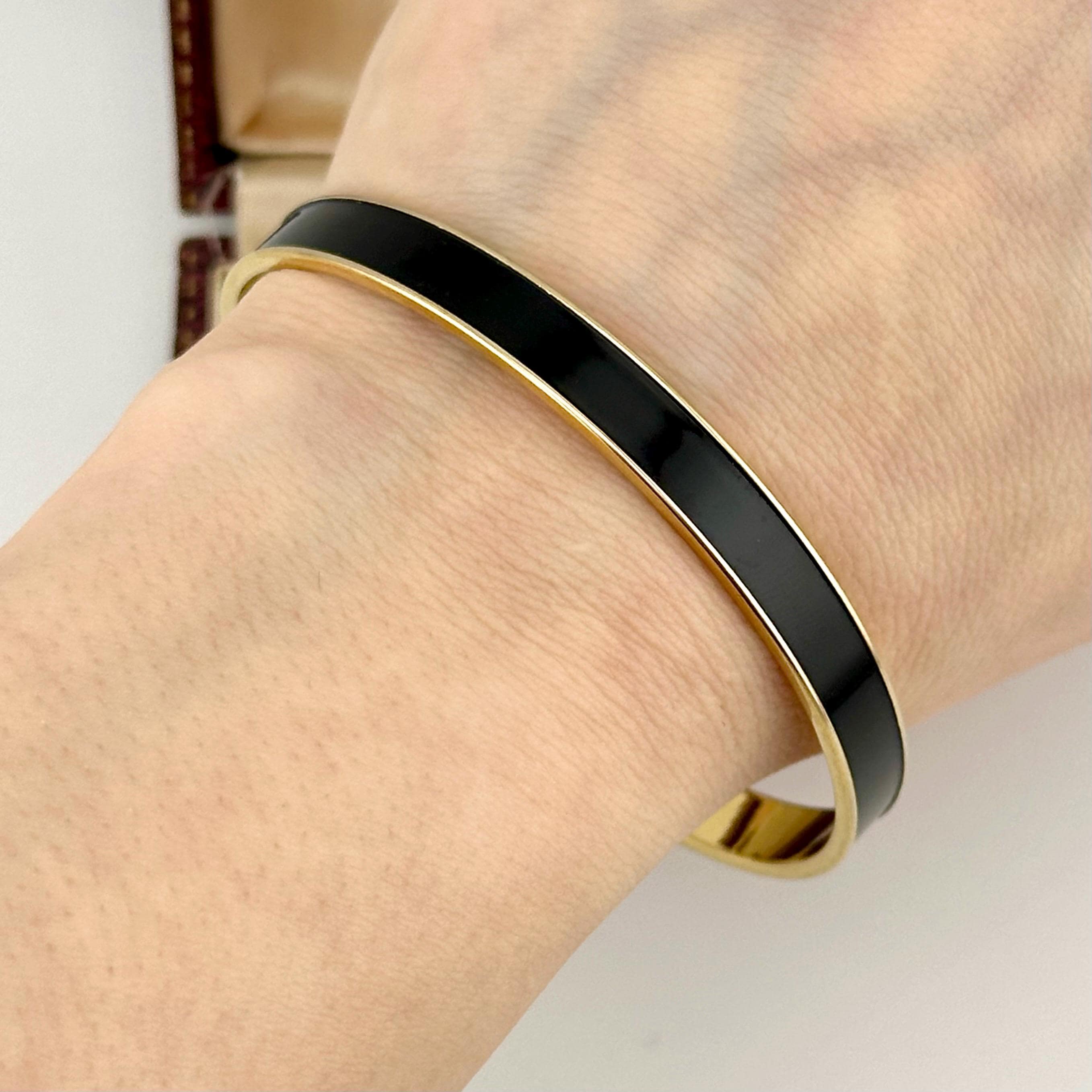Bracelet Manchette Vintage Signé Monet - Métal Doré, Occasion Dans Son Jus, Micro-rayures