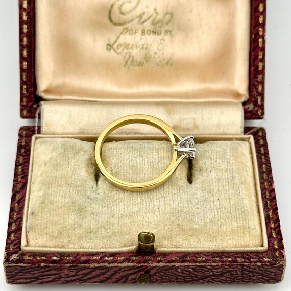 Solid 18ct Gold Solitaire Engagement Ring, Vintag… - image 6