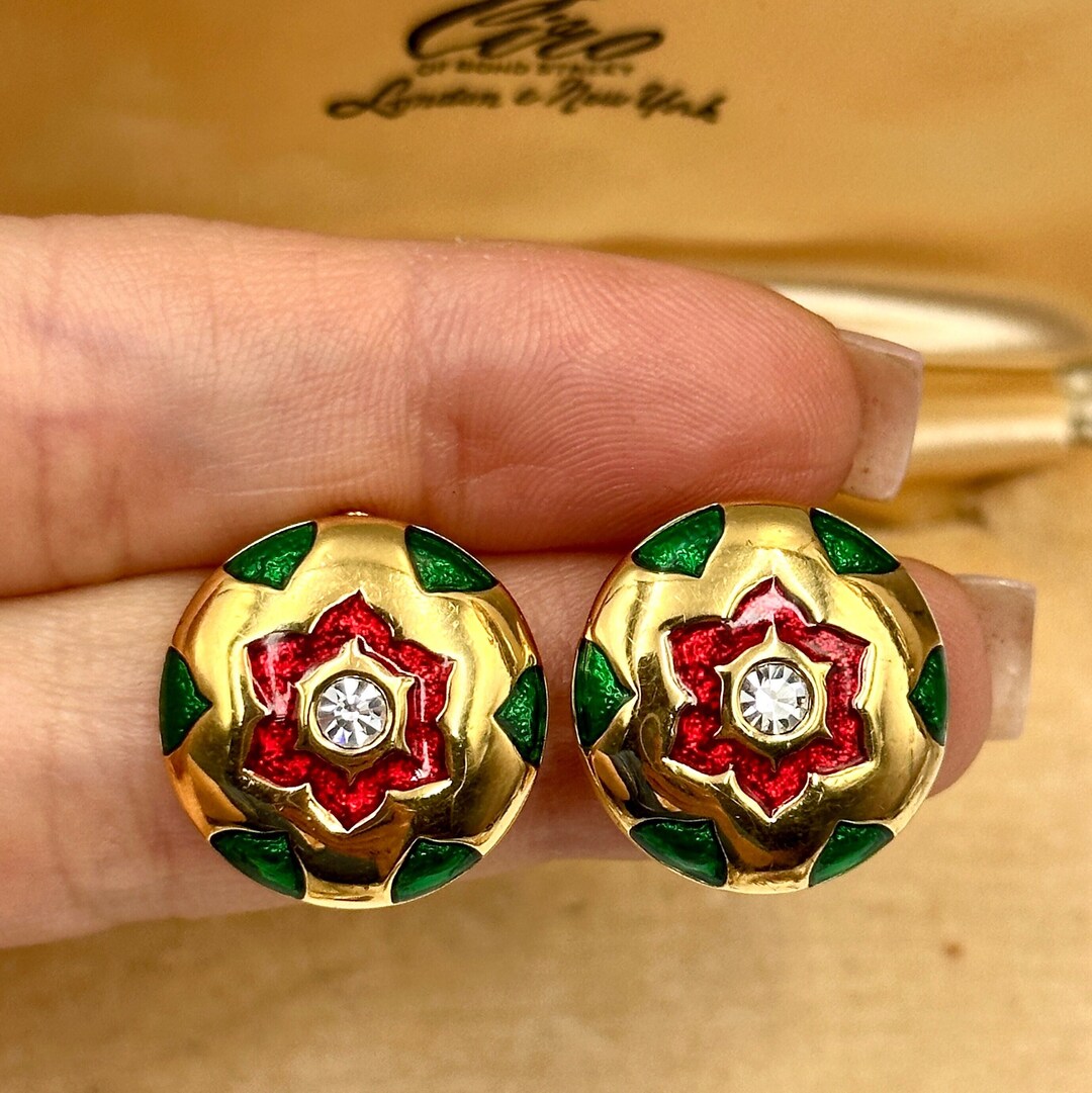 Designer Clip on Earrings, Clip on Earrings Vintage, Designer Statement