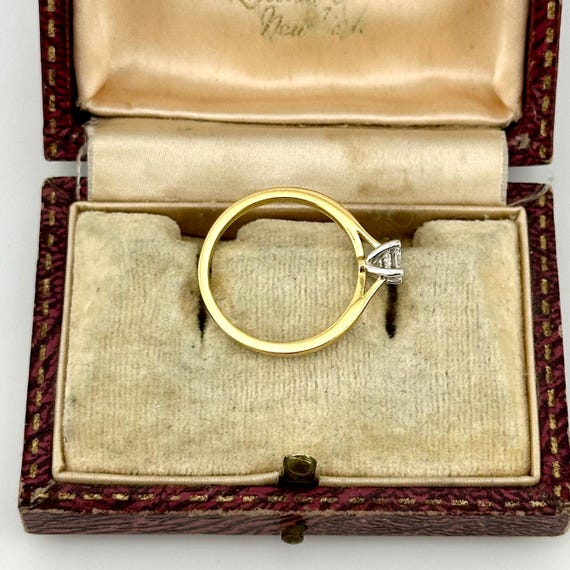 Solid 18ct Gold Solitaire Engagement Ring, Vintag… - image 10