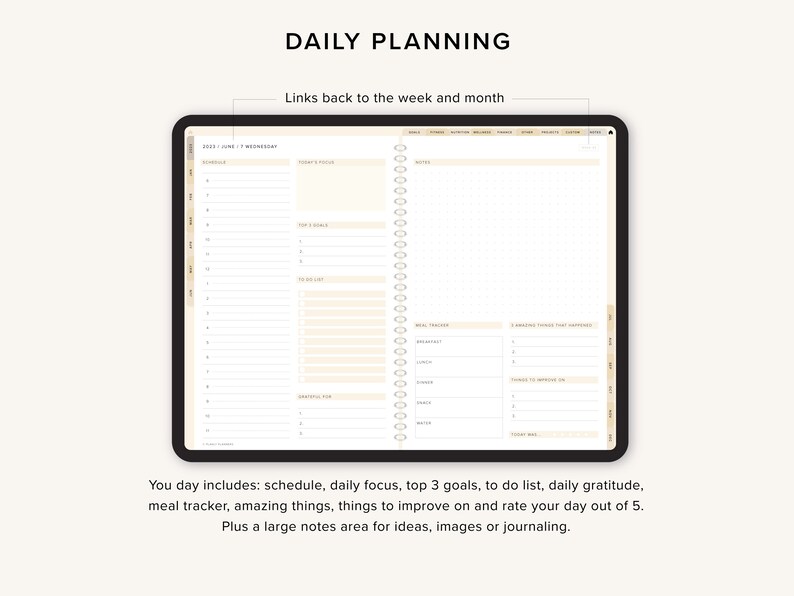 Digital Planner 2023 Goodnotes Planner Ipad Planner Etsy Australia