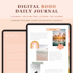 GoodNotes Journal | Digital Journal | Daily Journal | iPad Journal | Digital Diary | Digital Journal GoodNotes | Wellness | Planly Planners