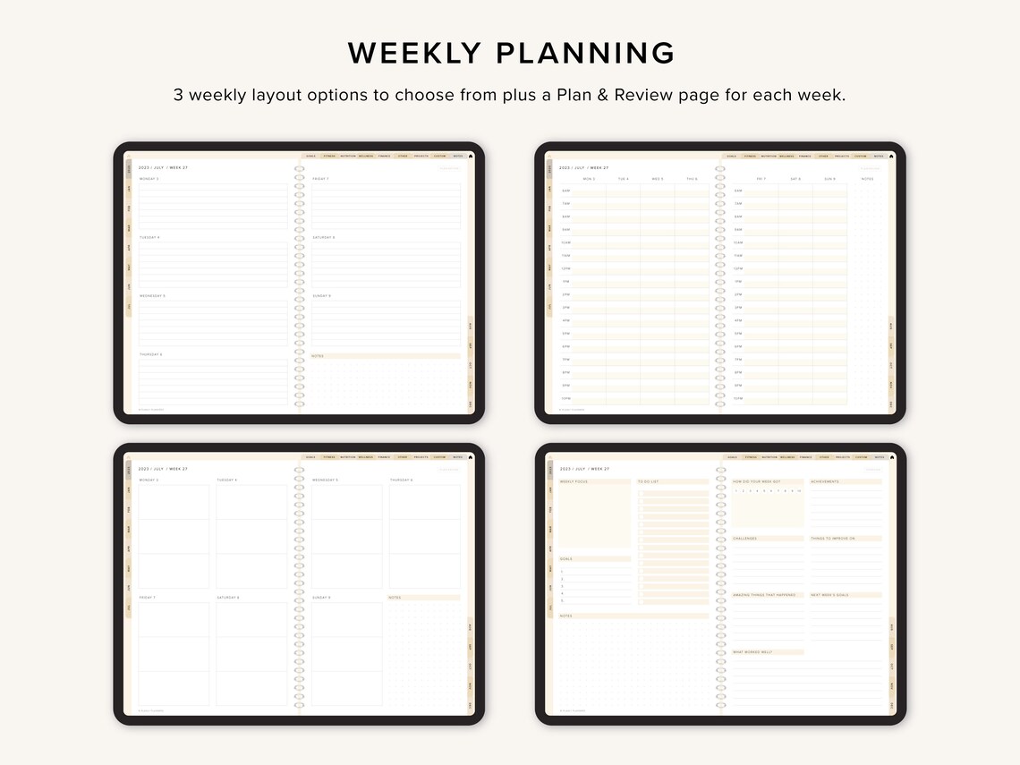 Digital Planner 2023 Goodnotes Planner Ipad Planner Etsy Australia