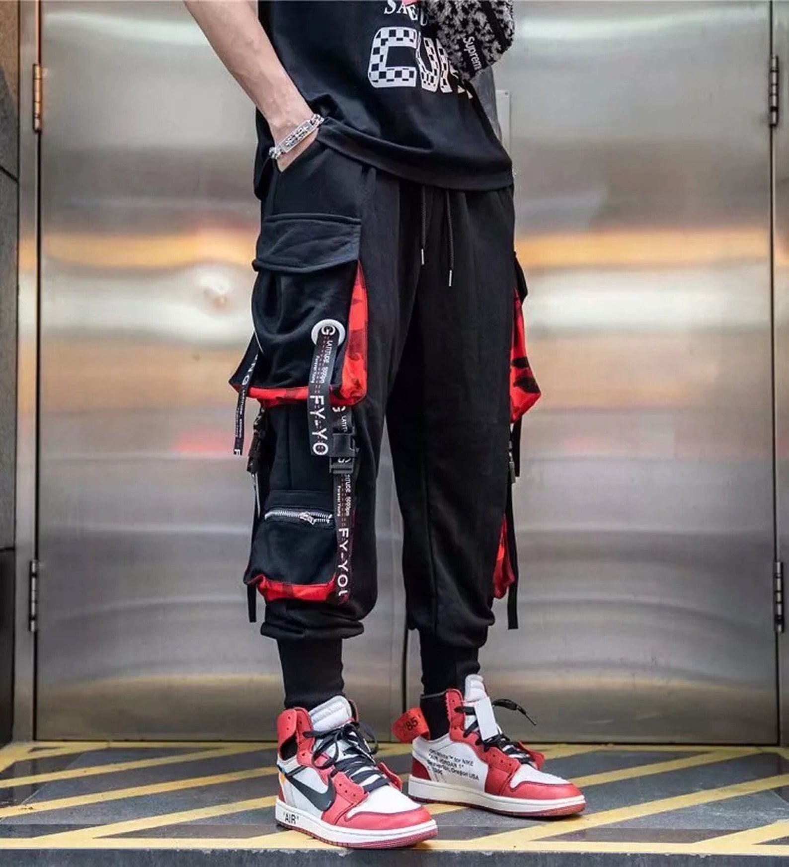 Cyberpunk Techwear Sweatpants for Men Futuristic Look With - Etsy