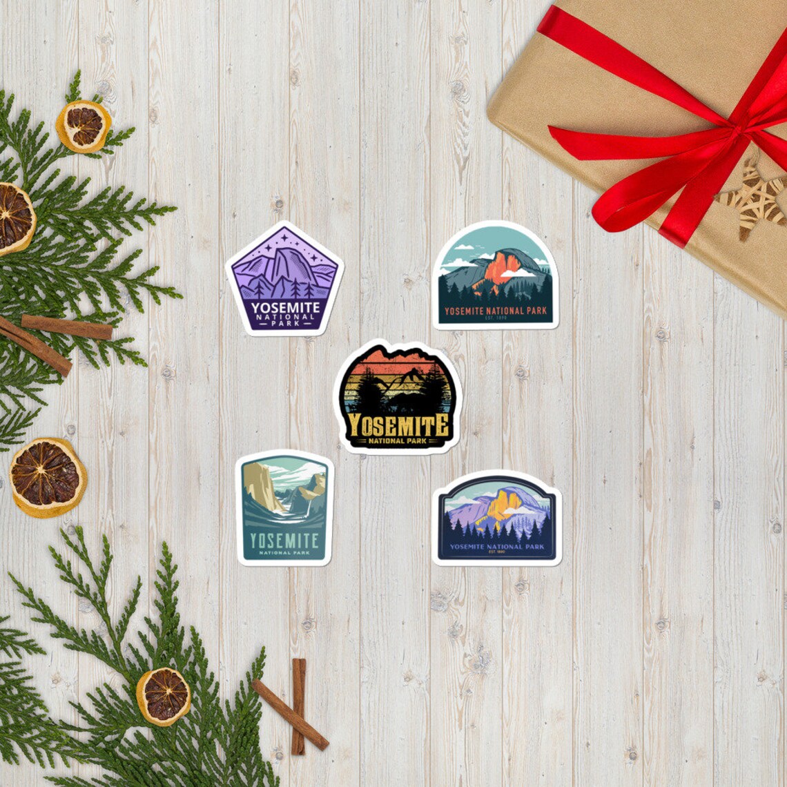 Yosemite National Park Travel Stickers 5 Pack Yosemite Etsy