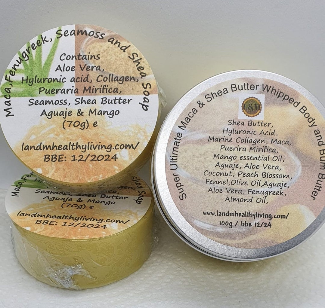 Maca, Fenugreek, Seamoss and Shea Butter Soap Bar and Super Ultimate