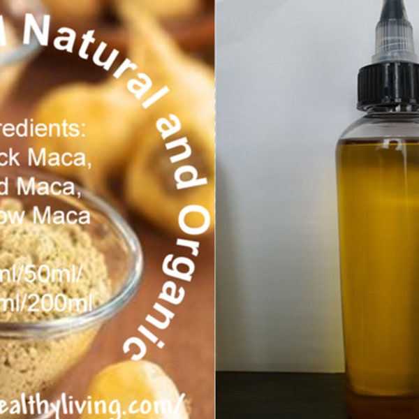 Ultimate Maca Oil Natural and Organic - made with Black Maca, Red Maca, Yellow Maca