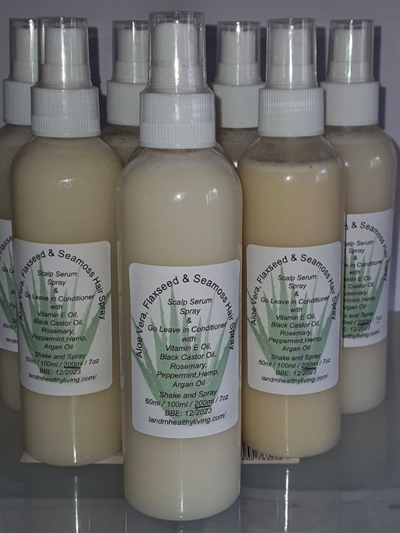 Aloe Vera Flaxseed & Seamoss Hair Scalp Serum Spray and Go - Etsy Aloe Vera Flaxseed & Seamoss Hair Scalp Serum Spray and Go - Etsy