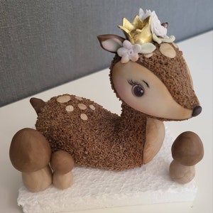 Reh Figuren aus Fondant Tortendekoration Torten Deko Cake Bild 2