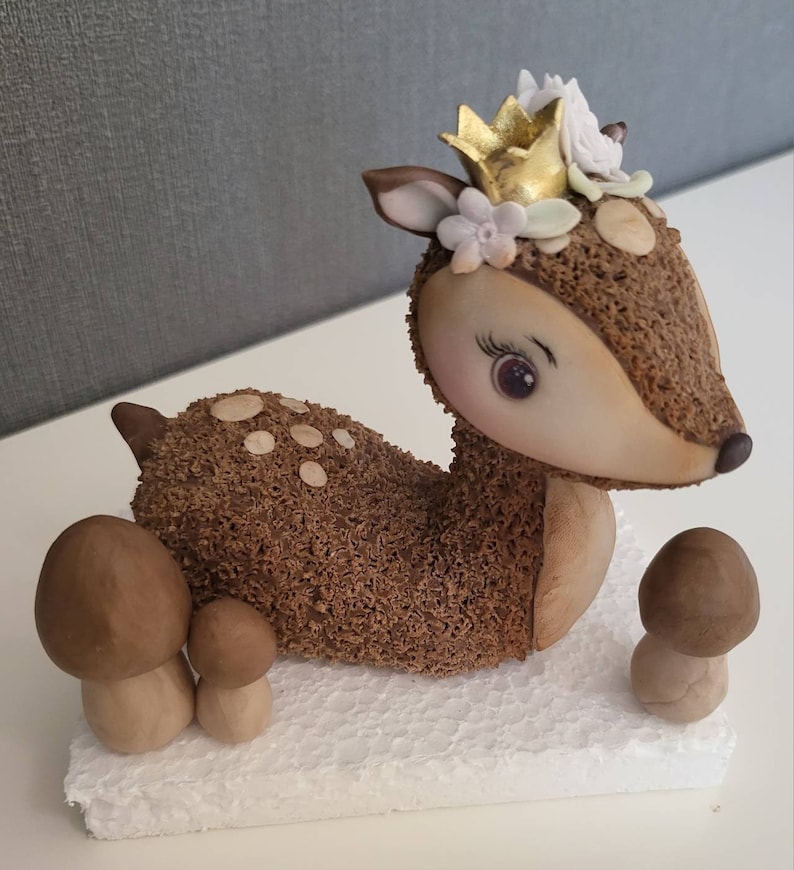 Reh Figuren aus Fondant Tortendekoration Torten Deko Cake Bild 2