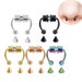 Magnetic Septum Ring, Magnetic Septum Ring Fake, Fake Septum Ring Horseshoe, Magnetic Septum< Magnetic Septum Ring Face Piercing 
