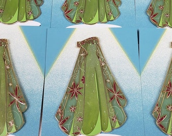 Paper dolls Elsa&#39;s Fever Dress Fantasy Pin Frozen Fever BASE SOLD SEPARATELY
