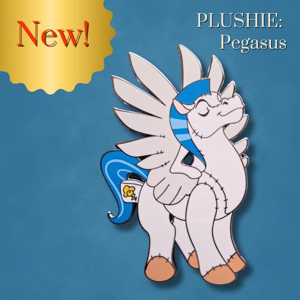 NEW Plushie Pegasus Fantasy Pin Hercules
