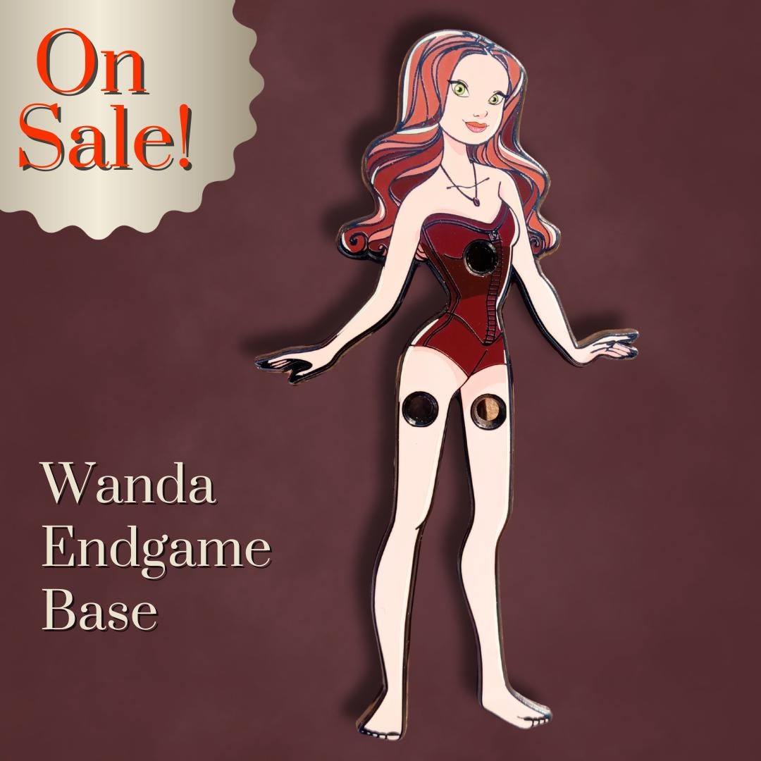 Wanda Maximoff Paper Doll (base Only) for Use With End Game Outfit - Etsy