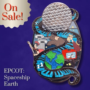 Spaceship Earth fantasy pin