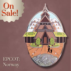 Norway Pavilion EPCOT fantasy pin 3 inches tall