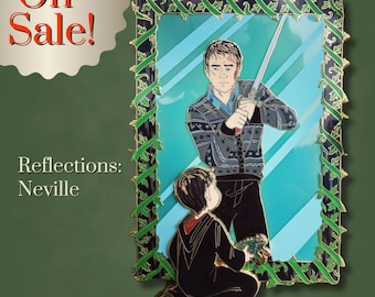 Boy with sword fantasy pin collectible