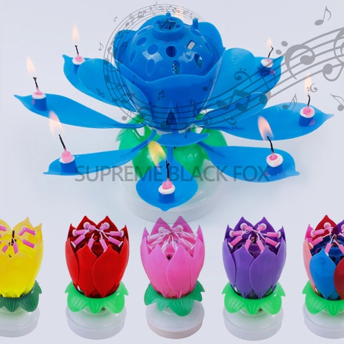 Musical Spin Happy Birthday Candles for Kids Parties Singing Etsy
