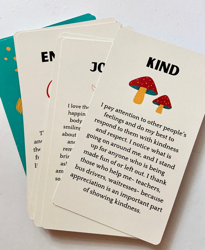 A-Z Positive Affirmation Cards for Kids, Daily Mantras image 4