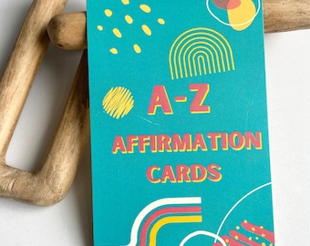 A-Z Positive Affirmation Cards for Kids, Daily Mantras