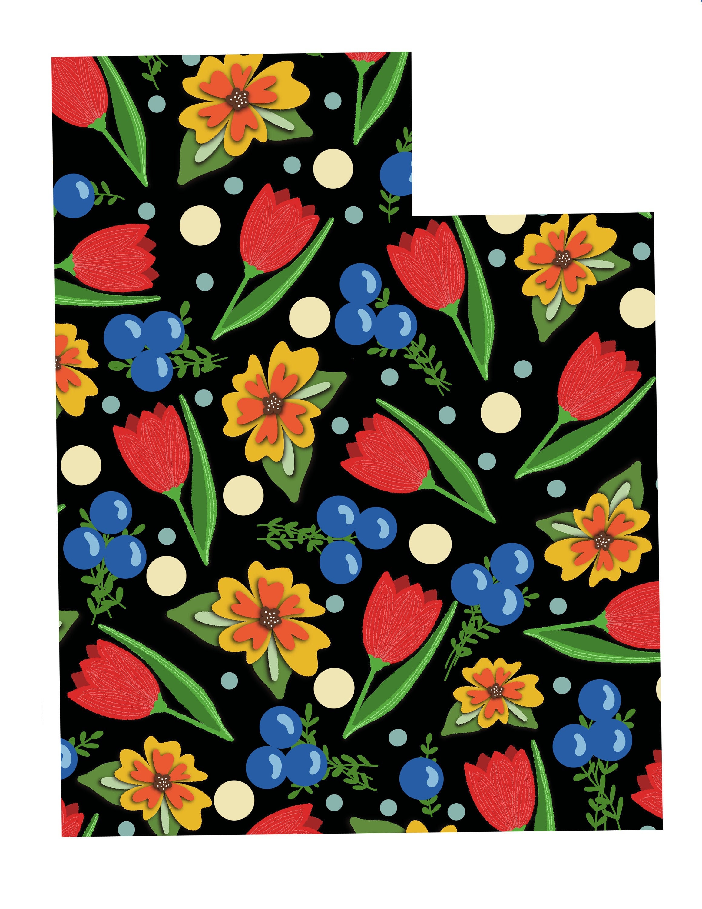 Customized State Art Digital Download United States Wall Etsy