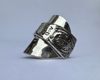 1910 Sterling Silver Spoon Ring