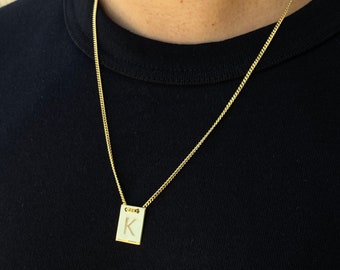 Boyfriend Initial Necklace - Etsy